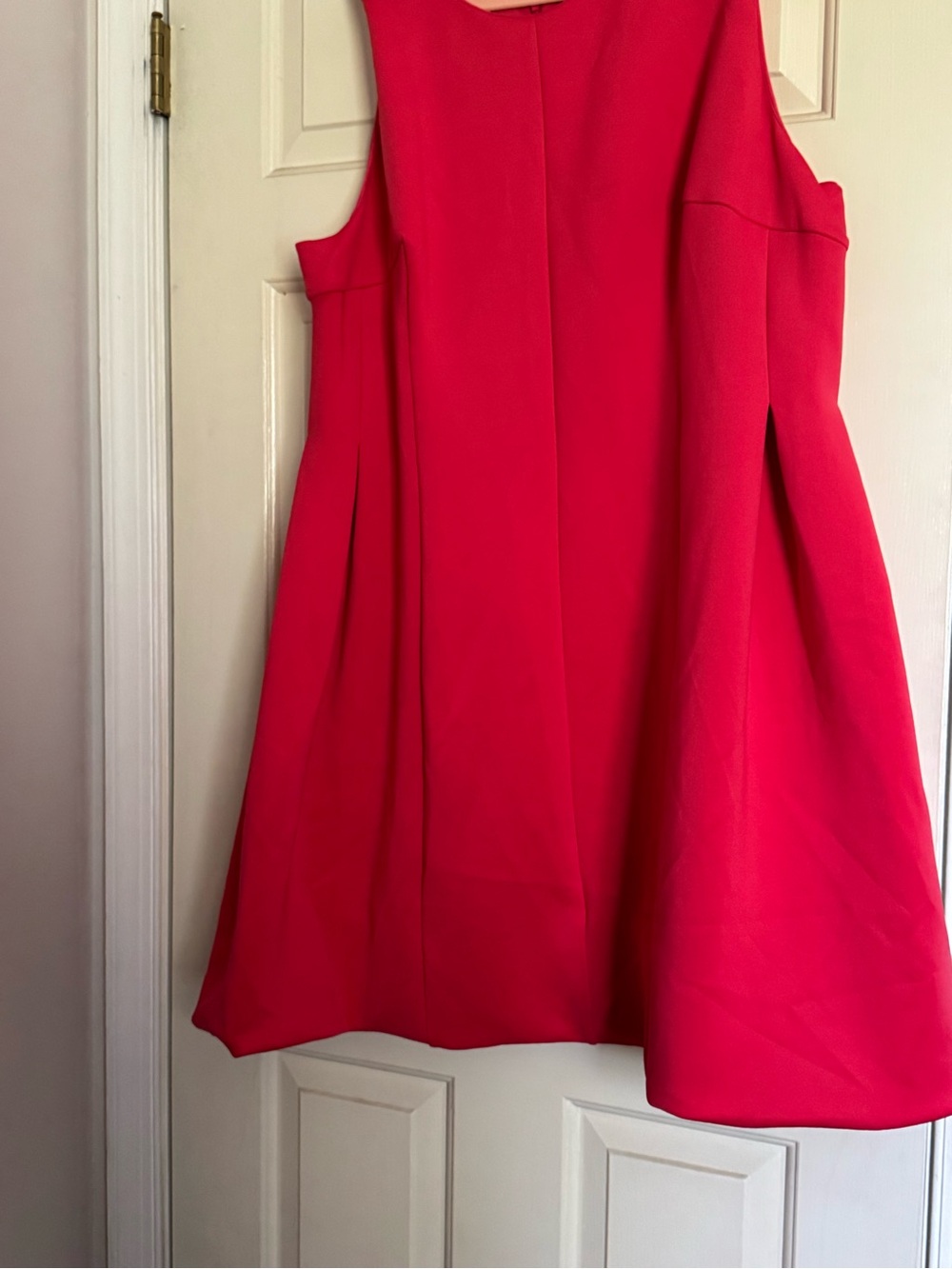 Calvin Klein Vibrant Red Crewneck Dress Size 22, Great Condition